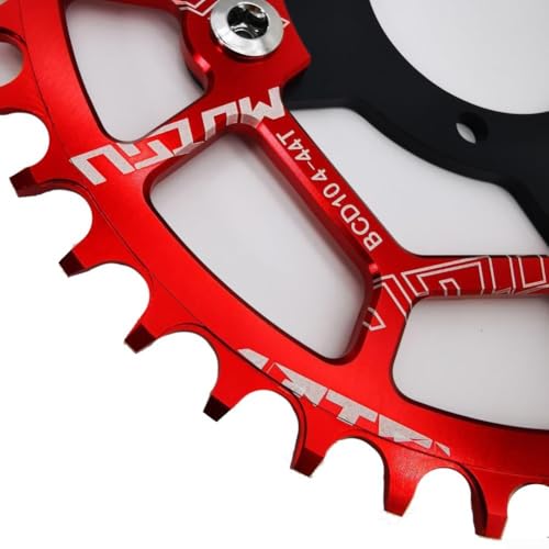 Kompatibles Kettenblatt 44T für Bafang BBS01 BBS02B Drive Elektrofahrrad (Rot 44T) von Zilimontt
