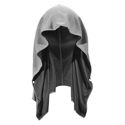 Kühlendes Kapuzenhandtuch (2 Stück) mit weichem Material, ideal zum Kühlen während des Sommer-Workouts im Freien (grau) von Zilimontt