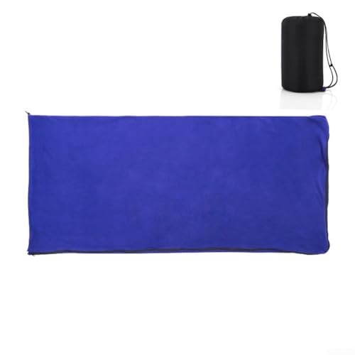 Leichter und kompakter Camping-Schlafsack mit Fleece-Innenfutter für einfachen Transport (blau) von Zilimontt