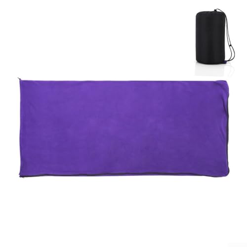 Leichter und kompakter Camping-Schlafsack mit Fleece-Innenfutter für einfachen Transport (lila) von Zilimontt