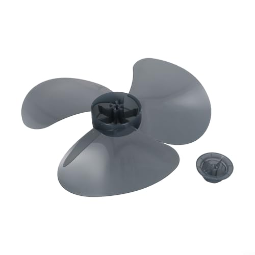Lüfterblatt aus Kunststoff, 30,5 cm, kompatibel mit Stand-, Boden- und Tischventilatoren, leicht zu zerlegen (transparentes Schwarz) von Zilimontt