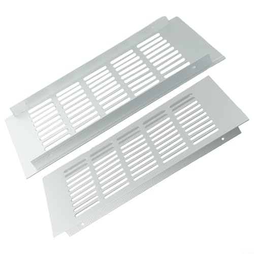 Lüftungsschlitz-Abdeckung, 150 mm, Aluminium, für Luftzirkulation im Kleiderschrank und Badezimmer (150 x 300 mm) von Zilimontt