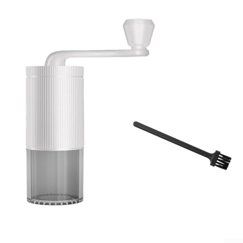 Manuelle Kaffeemühle, Hand-Kaffeemühle mit hochpräzisem keramischem konischem Frässtift, verstellbare Einstellungen, für Aeropress, Espresso, Pour Over, Mokka-Töpfe (weiße Mahlwerk) von Zilimontt