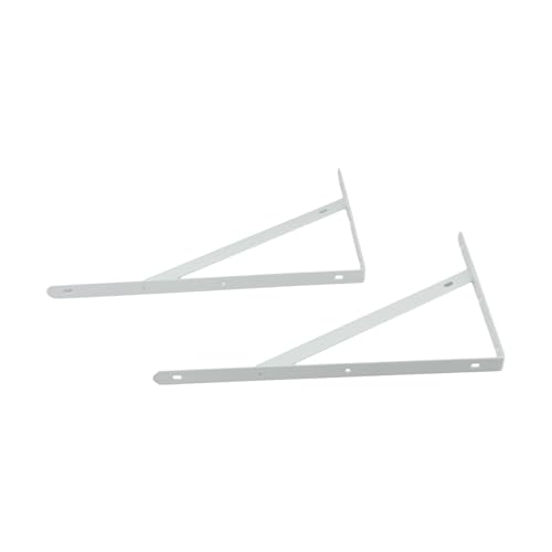 Metall-Eckwinkel für Regale, strapazierfähig, L-förmiges Design für Heimanwendungen (Weiß, 30,5 cm) von Zilimontt