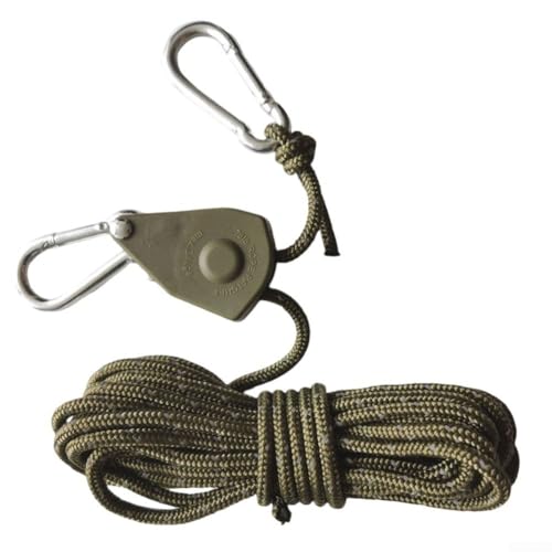 Outdoor Use 5M Windproof Rope Adjustable Pulley Lanyard for Tents and Equipment with Secure Design (B) von Zilimontt