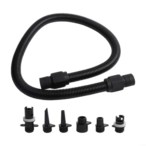Pumped Up Convenience 6-teiliges Ventiladapter-Set mit Verbindungsrohr (mit Schlauch) von Zilimontt