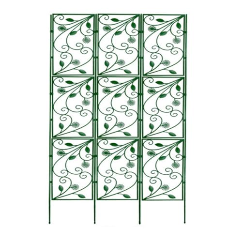 Rankgitter für Kletterpflanzen, rostfreie Konstruktion, unterstützt Obst, Gemüse, Blumen, mit platzsparendem Design für Innen- und Außenbereich, Gartenarbeit (90 x 58 cm) von Zilimontt