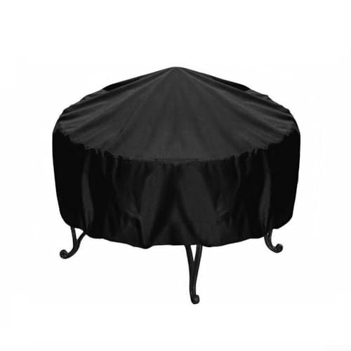 Runde Grillabdeckung, 210D Oxford-Material, wasserdicht für Grillschutz (85 x 40 cm) von Zilimontt