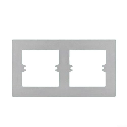 Schaltersteckdose Wandpaneelabdeckung 86 Typ mit dekorativem Rahmen, PC-Material, Wandschalter-Bodenbox für private und gewerbliche Installationen (grau-type2) von Zilimontt