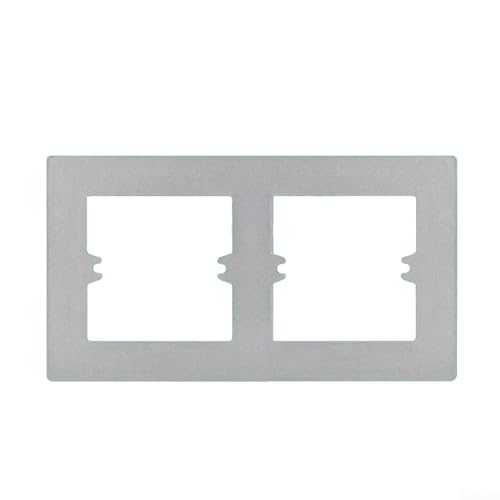 Schaltersteckdose Wandpaneelabdeckung 86 Typ mit dekorativem Rahmen, PC-Material, Wandschalter-Bodenbox für private und gewerbliche Installationen (grau-type3) von Zilimontt