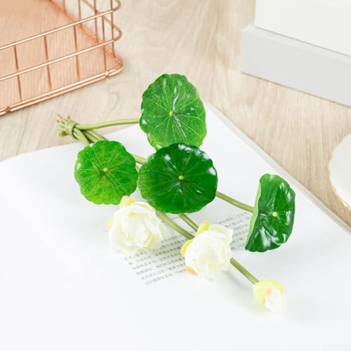Schillernde künstliche Lotusblumen-Arrangements bringen einen Hauch von Natur in Innenräumen mit diesem stilvollen Blumenstrauß (weiß) von Zilimontt