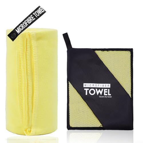 Schnell trocknendes Mikrofaser-Handtuch für Fitness und Schwimmen, leichtes und Mehrzweck-Design für verschiedene Anwendungen (30 x 30 E) von Zilimontt