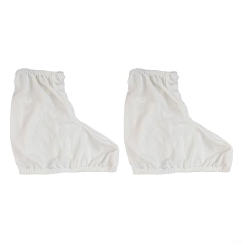 Skate Boot Protective Cover Anti-dirty Elastic Covers for Ice, Figure and Hockey Skates (White) von Zilimontt
