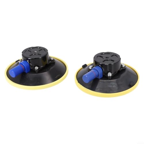Vakuum-Saugnapfhalter mit M8-Gewinde für Glas- und Metalloberflächen, robustes Handpumpenwerkzeug für Autoreparatur und Bootswartung, Schwarz, 2 Stück von Zilimontt