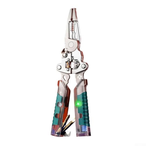 Verbesserte 20-in-1-Elektrozange mit Abisolierzange für 0,8 mm-2,6 mm Drähte, faltbares Multifunktionswerkzeug aus Chrom-Vanadium-Stahl für Heimwerker und Automobil von Zilimontt