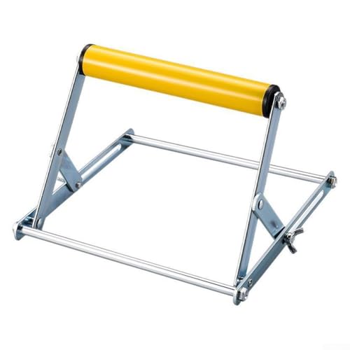 Verstellbare Halterung für Schneidemaschinen-Material, 55–135 mm Höhe, faltbarer Stativ-Ständer für Werkbank, Hubtisch (gelb) von Zilimontt