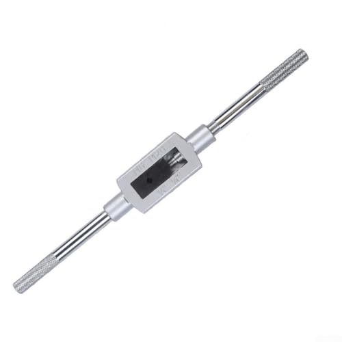 Verstellbarer 14-Ratschen-T-Griff Windeisen mit legierter Stahlkonstruktion für -8, M6-12, -12 und M6-20 Gewindebohrer – kompaktes und tragbares Werkzeug für Werkstatt und (Klemmen M6-20) von Zilimontt