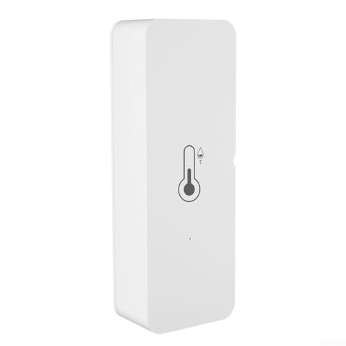 WLAN-Temperatur- und Luftfeuchtigkeitsmelder mit echten Warnungen für die Integration von Conditioner und Luftbefeuchter, kompatibel mit Heimüberwachungssystemen von Zilimontt