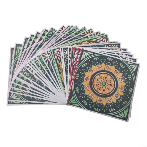 Wandaufkleber, Retro-Muster, PVC, 24 Stück, für Küche, Bad und Möbel (10 cm) von Zilimontt