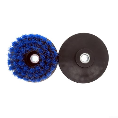 Weiche Nylon-Bohrbürste 10,2 cm für Schnellwechselschaft, perfekt für Sofa und Badezimmer für Reinigungsaufgaben (blau) von Zilimontt