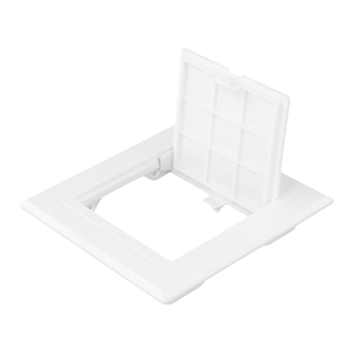 Weiße Zugangsplatte für Inspektionen, passend für Standard-Wandöffnungen mit Scharnierstruktur (100 x 100 mm) von Zilimontt