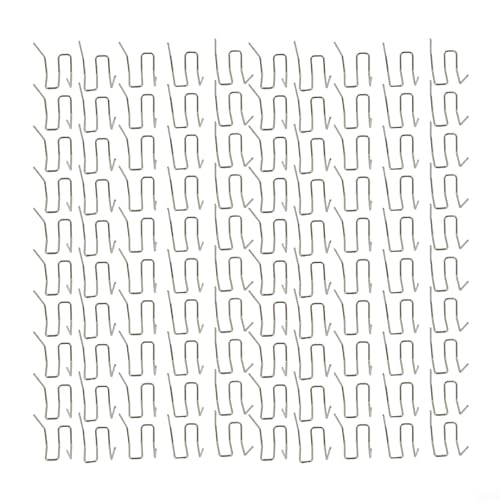 Zilimontt 100 Stück Edelstahl-Heißklammern 0,6 mm/0,8 mm für Kunststoff-Schweiß-Reparaturset, kompatibel mit Auto-Stoßstange und Kotflügel-Schweißer-Hefter, vorgeschnittene Innenecke (B) von Zilimontt