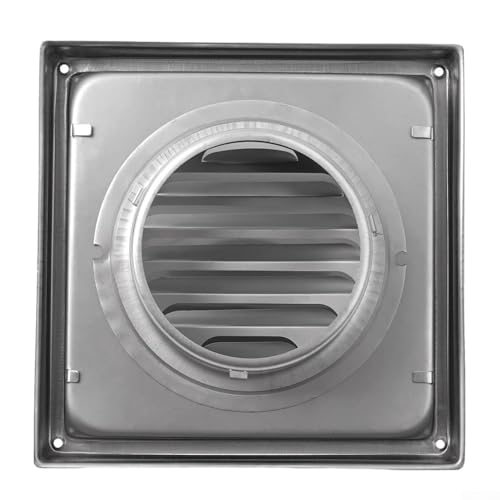 Zilimontt 100 mm Wand-Lüftungsschlitz-Abluftventilator, Abluftgitter, 304 Edelstahl, für Küche, Bad, WC, Dunstabzugshaube, Wäschetrockner, Belüftung und Innenbereich von Zilimontt