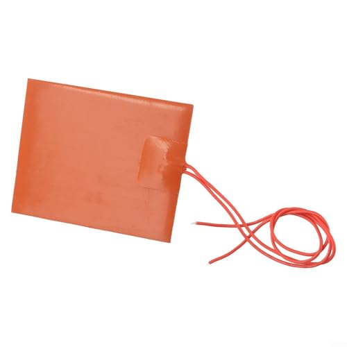 Zilimontt 12 V DC 80 x 100 mm 20 W flexibles wasserdichtes Silikon-Heizkissen für Heizung (SKU) von Zilimontt