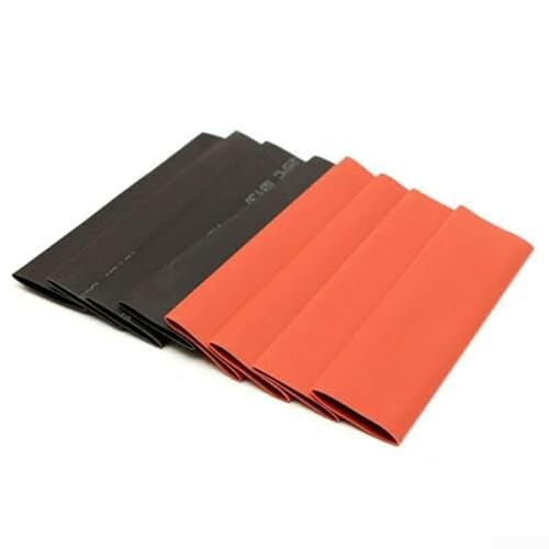 Zilimontt 127-teiliges Schrumpfschlauch-Set, 2:1, schwarz und rot, Polyolefin-Isolierhülsen, verschiedene Größen, 2 mm-13 mm, schwer entflammbar, UL-zugelassen für Verkabelung von Zilimontt