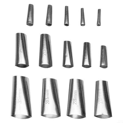 Zilimontt 14-teiliges Edelstahl-Dichtungsdüsen-Applikator-Set, 45°-Dichtstoff-Finishing-Spitzen in 14 Größen, 5 mm-35 mm für glatte Lückenabdichtung auf Arbeitsplatten, Fenstern, Fliesen, Zilimontt 14-teiliges Edelstahl-Dichtungsdüsen-Applikator-Set, 45°-Dichtstoff-Finishing-Spitzen in 14 Größen, 5 mm-35 mm für glatte Lückenabdichtung auf Arbeitsplatten, Fenstern, Fliesen, von Zilimontt