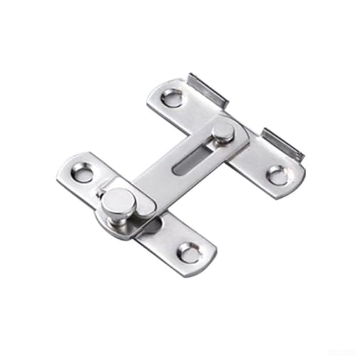 Zilimontt 180° Edelstahl-Türriegelschloss mit Schieberiegel, robuste Sicherheits-Hardware für Türen, Schränke, Kleiderschränke, Schubladen und Badezimmer, Silber S Zilimontt 180° Edelstahl-Türriegelschloss mit Schieberiegel, robuste Sicherheits-Hardware für Türen, Schränke, Kleiderschränke, Schubladen und Badezimmer, Silber S von Zilimontt