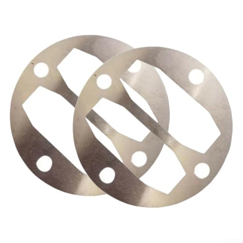 Zilimontt 2 Stück 42 mm Aluminium-Luftkompressor-Zylinderkopf-Ventilplattendichtungen Unterlegscheiben für 47 Luftkompressoren, hochwertige Dichtkomponenten für Werkstatt von Zilimontt