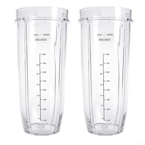 Zilimontt 2 Stück 907.2 g Cup Ersatzteile Zubehör für Mixer geeignet 1000W Entsafter Mixer Entsafter Mixer Ersatzteile strapazierfähig einfach zu bedienen von Zilimontt