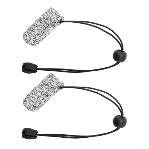 Zilimontt 2 Stück Ein-Finger-Schutzhandschuhe zum Angeln, Anti-Schnitt-HPPE-Material, Gusskontrolle, belüftete Kinderbetten, Schwarz / Silber, 5,5 x 2,5 cm von Zilimontt