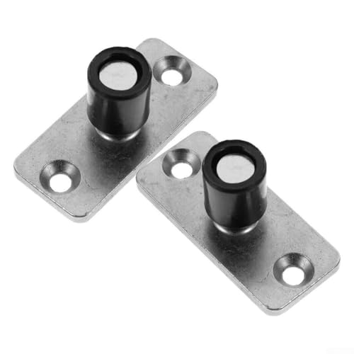 Zilimontt 2 Stück Schiebetür-Bodenführungsstopper, verdickte Edelstahl-Tür-Bodenschienen-Positionierer, verstellbare Bodenmontage, Hardware schwingend, von Zilimontt