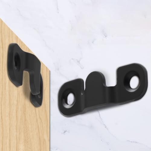 Zilimontt 2 robuste Edelstahl-Bilderrahmenaufhänger mit bündigen Halterungen, ineinandergreifende Clips für sichere Wandmontage von Bilderrahmen, Kunstwerken von Zilimontt
