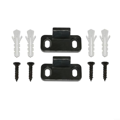 Zilimontt 2 x Schiebetür-Bodenführungen, bodenmontierte Schranktürführung mit Schrauben und Dehnungsrohren, langlebiges ABS-Material für reibungsloses Gleiten, kompatibel mit Zilimontt 2 x Schiebetür-Bodenführungen, bodenmontierte Schranktürführung mit Schrauben und Dehnungsrohren, langlebiges ABS-Material für reibungsloses Gleiten, kompatibel mit von Zilimontt