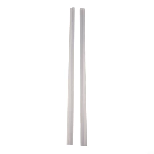 Zilimontt 2 x transparente Duschtürdichtungsstreifen, Ersatz-Bodendichtung für 6/8/10/12 mm Glasscheiben, Wasserabweiser für Nass- und Trockentrennung, leicht zu schneiden (8 mm) von Zilimontt