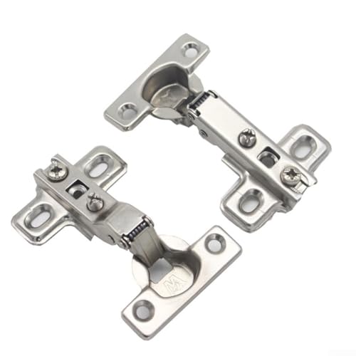 Zilimontt 25 mm Edelstahl-Schranktürscharniere, kleines perforiertes Flugzeugrohr-Scharnier-Set für Kleiderschränke, Schränke, Küchen- oder Wohnzimmerschränke, einfach zu installierende Ecke (3) von Zilimontt