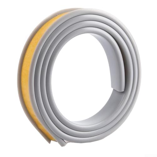 Zilimontt 2M Selbst-U-förmiger TPE-Kantenband für Möbelkantenschutz und Reparatur, flexible 18 mm Zierleiste für Schränke, Regale, Sperrholz, Holz, Marmor (grau) von Zilimontt