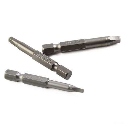 Zilimontt 3-teiliges Vierkantkopf-Schraubendreher-Bit-Set, 50 mm, Robertson Bits SQ1, SQ2, SQ3, S2-Stahl, magnetische Bohrschrauber-Bits für Elektroschrauber, Akku-Bohrmaschinen und Zilimontt 3-teiliges Vierkantkopf-Schraubendreher-Bit-Set, 50 mm, Robertson Bits SQ1, SQ2, SQ3, S2-Stahl, magnetische Bohrschrauber-Bits für Elektroschrauber, Akku-Bohrmaschinen und von Zilimontt