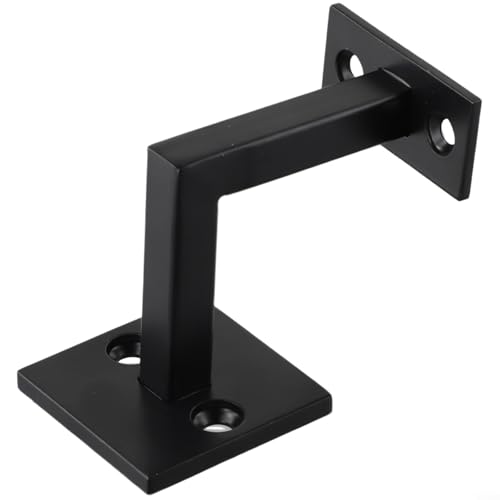 Zilimontt 304 Edelstahl Treppen-Handlauf-Halterung, Wandmontage, Handlaufstütze, für Innen- und Außenbereich, schwarze Bannister-Balustrade für Zuhause, Büro, Schule, Rampen, Hallen von Zilimontt