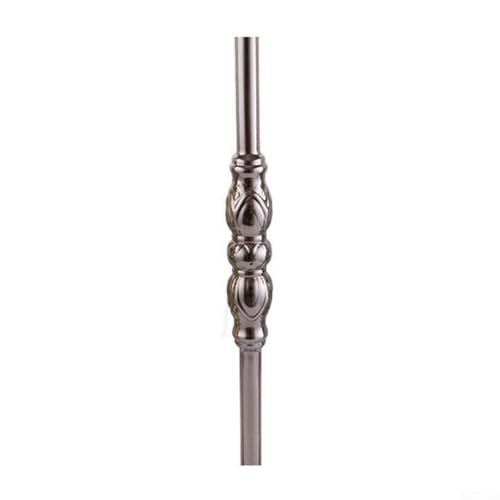 Zilimontt 304 Edelstahl Treppen- und Balkon-Baluster-Spindeln, europäischer Stil, dekorative Stangen und Säulen für Hausrenovierung und Geländer-Upgrade, 565 x 25 mm, Weiß (weiße Lotusstange) von Zilimontt