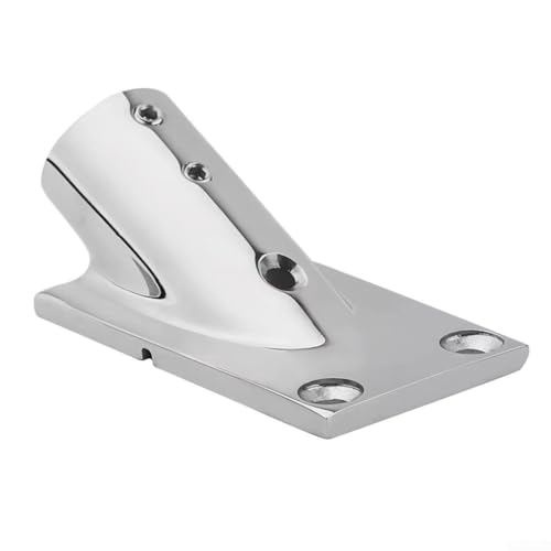 Zilimontt 316 Edelstahl Marine Boot Handlauf Basis rechteckige Halterung 22 mm Rohrverschraubung Unterstützung Hardware (30°) von Zilimontt