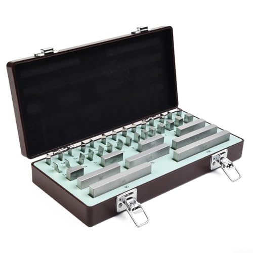 Zilimontt 38-teiliges Hochgeschwindigkeitsstahl-Messblock-Set, Testblock-Instrument für Präzisionsmessung bei 20 °C, entspricht ASME B89.1.9-2002 Standard (Level 0) von Zilimontt