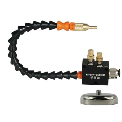 Zilimontt 3L Schmiersprühkühler, Kühlmittelpumpe, Ölnebelsprüher für CNC-Werkzeugmaschinen, vollständig versiegelte PVC- und Metallkonstruktion mit Magnetfuß, Magnetventil, (110 V) von Zilimontt