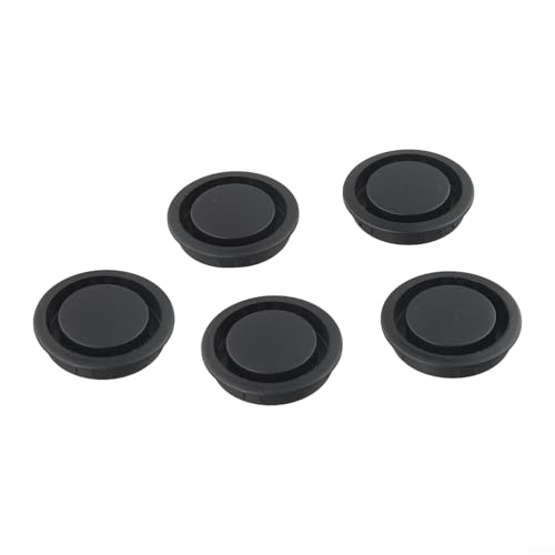 Zilimontt 5er-Set Lüftungsgitter aus ABS-Kunststoff, 50 mm, rund, für Schrank-Lüftungsschlitze, mit eingebettetem Design für einfache Installation, ideal für Schränke, Schwarz Zilimontt 5er-Set Lüftungsgitter aus ABS-Kunststoff, 50 mm, rund, für Schrank-Lüftungsschlitze, mit eingebettetem Design für einfache Installation, ideal für Schränke, Schwarz von Zilimontt