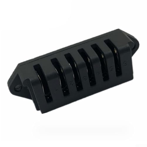 Zilimontt 6-poliger elektrischer für Fahrrad-Batteriekasten-Entladungsanschluss, 15 A Hochstrom-Buchse, schwarzes ABS-Gehäuse, doppelseitiger weiblicher Sitz, direkt in (6-polig) von Zilimontt