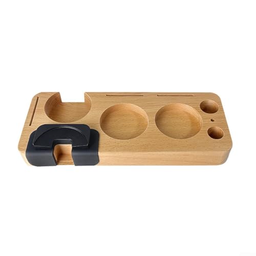 Zilimontt 60 mm Holz-Siebträger-Tamper und Verteiler-Organizer, tragbare Espresso-Tamp-Station für Tamper, Espresso-Kaffee-Werkzeug-Organizer Zilimontt 60 mm Holz-Siebträger-Tamper und Verteiler-Organizer, tragbare Espresso-Tamp-Station für Tamper, Espresso-Kaffee-Werkzeug-Organizer von Zilimontt