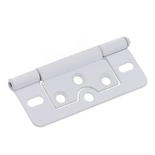Zilimontt 77 x 35 mm Eisen-Türscharniere für Schrank-, Kleiderschrank- und Lamellentüren, reibungsloses Öffnen und Schließen, einfach zu installieren, mehrere Farboptionen für Zuhause (weiß) von Zilimontt